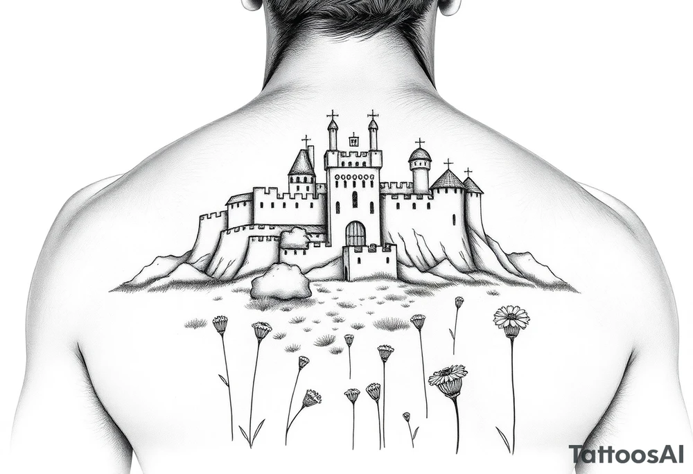 the meadow of the royal fortress. tattoo idea