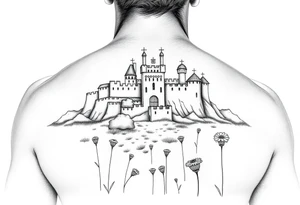 the meadow of the royal fortress. tattoo idea