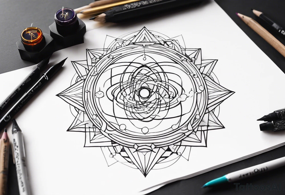 quantum physics meet god tattoo idea