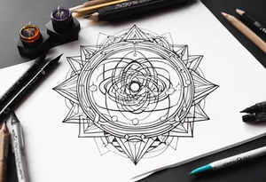 quantum physics meet god tattoo idea