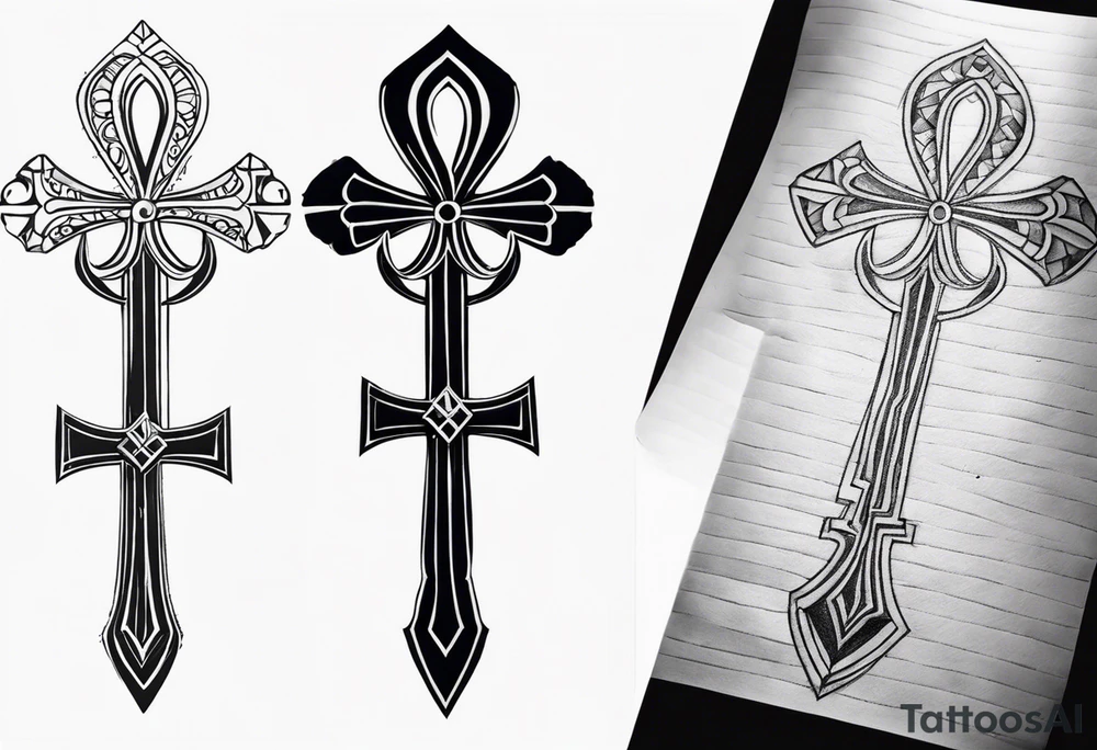 ankh, arm tattoo idea