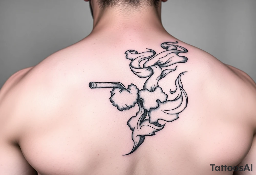 Dope in smoke tattoo idea