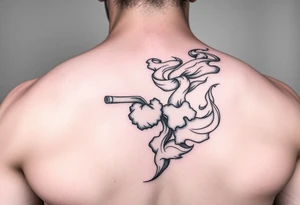 Dope in smoke tattoo idea