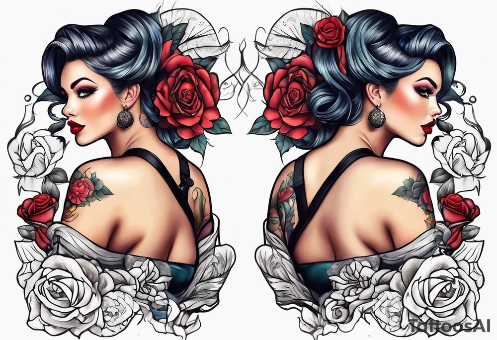 Sexy pinup tattoo idea