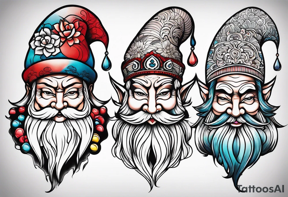 Casino gnomes tattoo idea