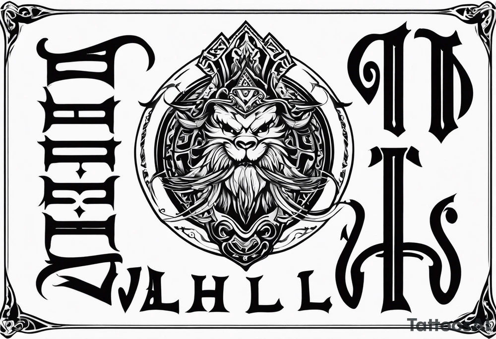 Valhalla mist tattoo idea