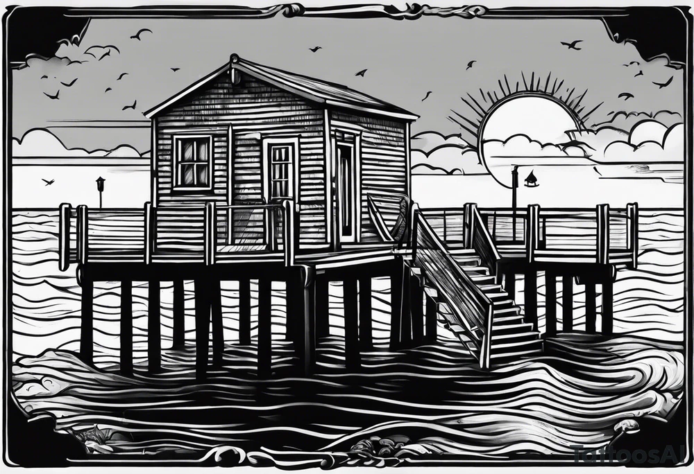 Canarsie pier sign tattoo idea