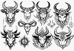 lady taurus tattoo idea