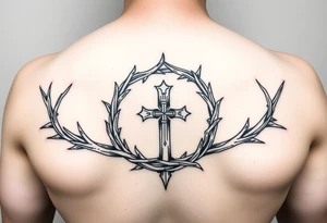 Crown of thorn Spiral wrap
 include God First + cross in the wrap tattoo idea