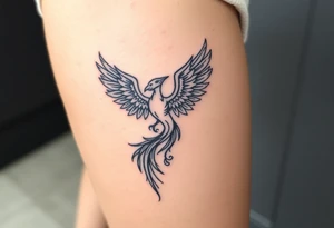 rising phoenix from the ashes tattoo idea