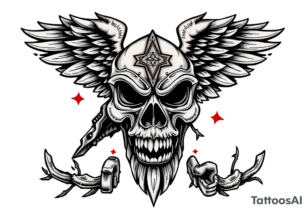 American and German heritage, with Christian traditions tattoo idea