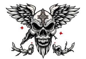 American and German heritage, with Christian traditions tattoo idea