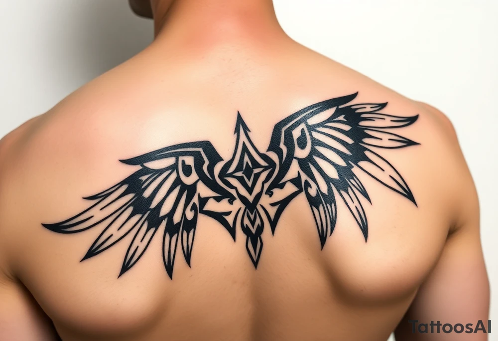 Native cherokee tribal for shoulder tattoo idea