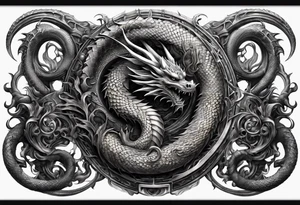 Dragon, uroboros tattoo idea