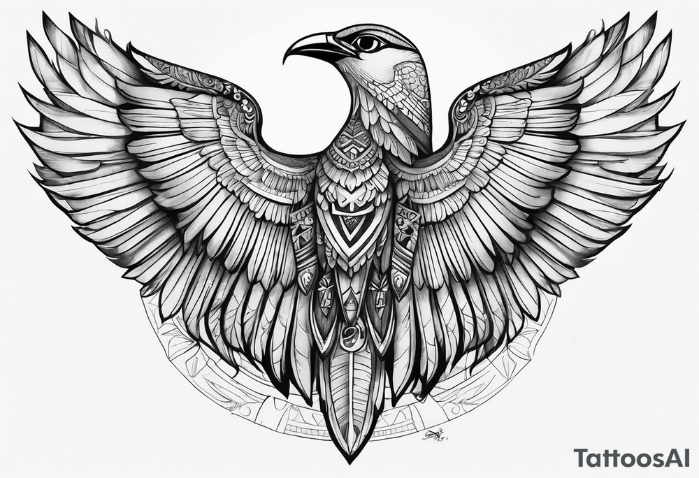 egyptian bird wings on the shoulder tattoos tattoo idea