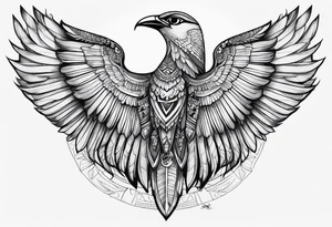 egyptian bird wings on the shoulder tattoos tattoo idea
