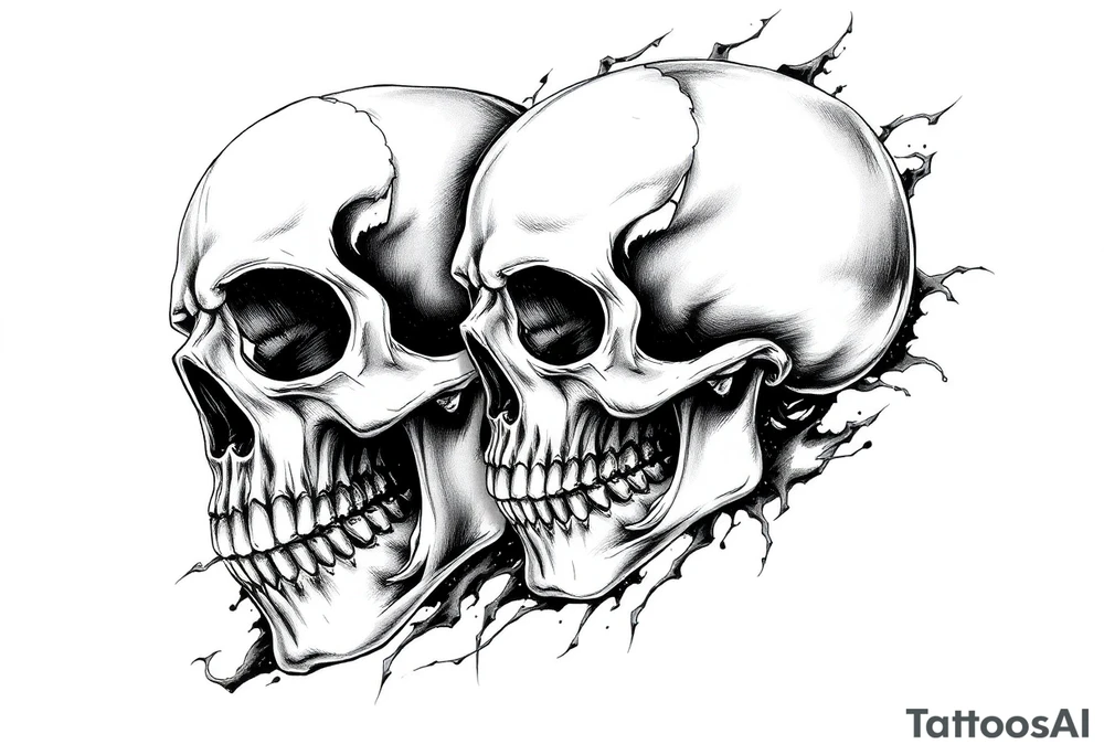 Skulls tattoo idea