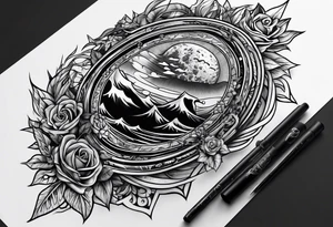 the words noahs propery tattoo idea