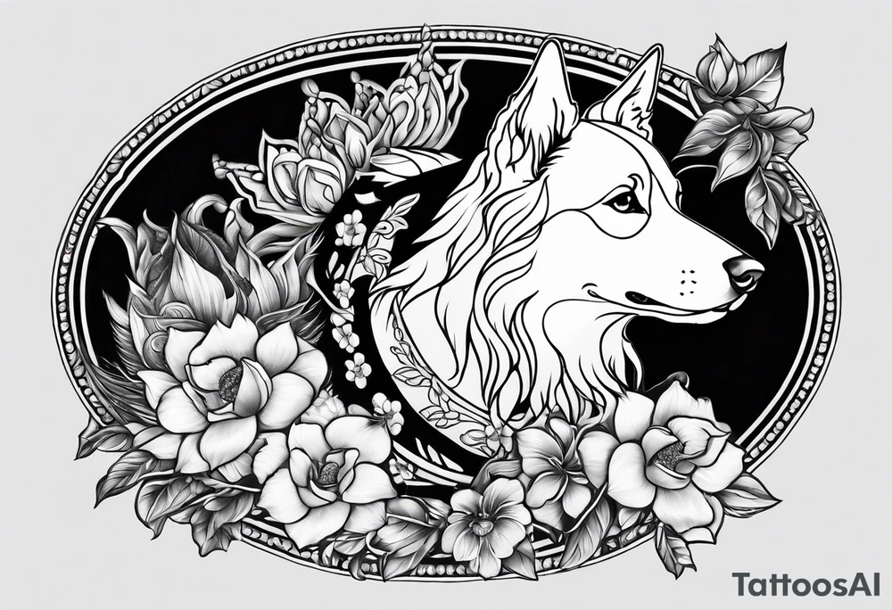 Muay Thai tattoo border collie and a Siamese cat tattoo idea