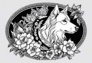 Muay Thai tattoo border collie and a Siamese cat tattoo idea