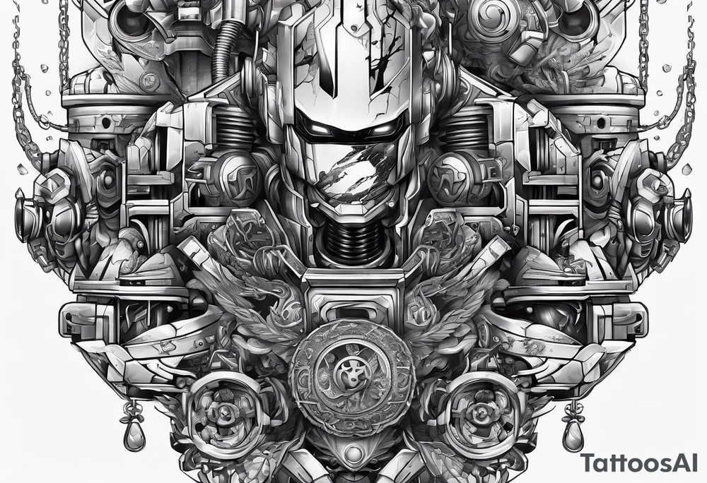 Robotic Cyber criminal tattoo idea