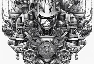Robotic Cyber criminal tattoo idea