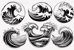 Waves tattoo idea