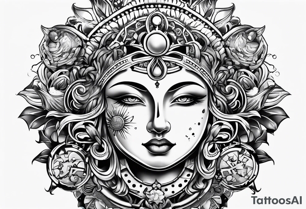 sun card games tattoo idea