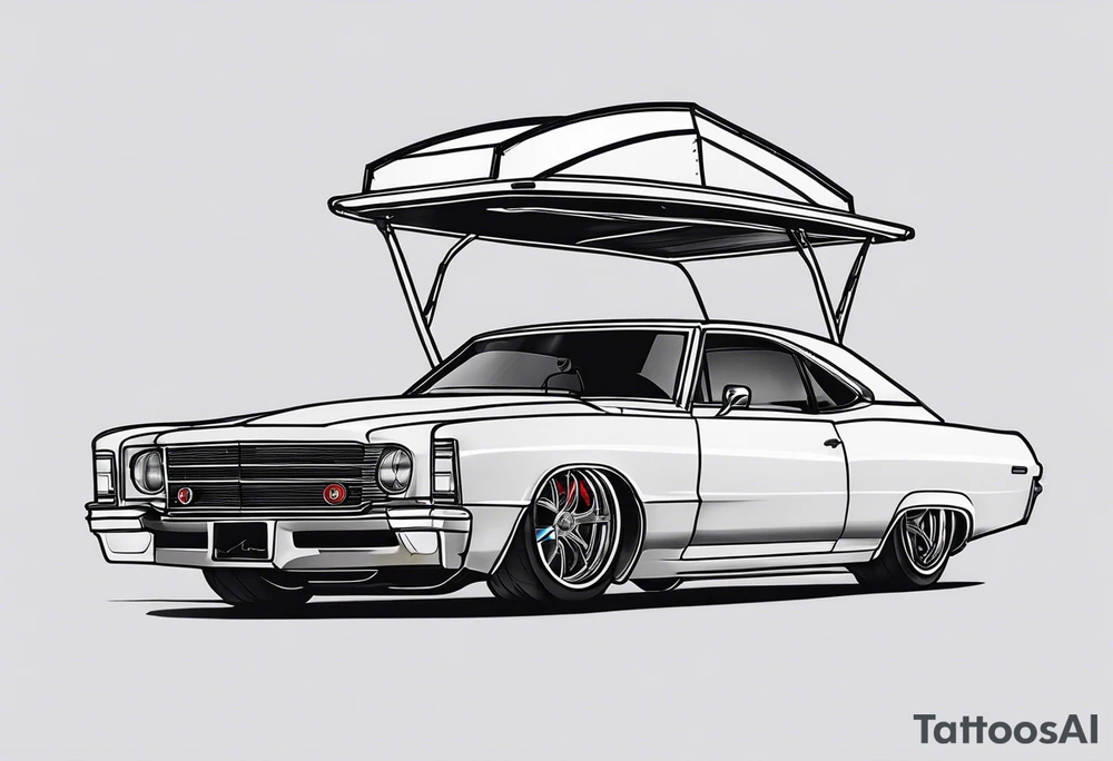 Car with a rooftent tattoo idea