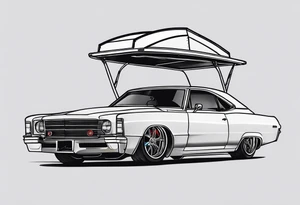 Car with a rooftent tattoo idea