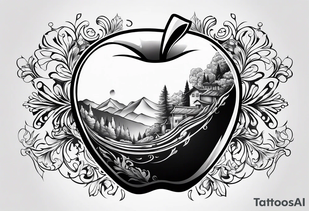 Apple tattoo idea