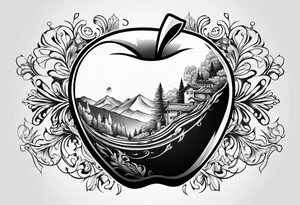 Apple tattoo idea
