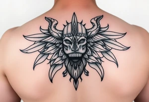 mandala tyylinen tatuointi käsivarteen jossa orlamnetaallisia kuvioita viking tyylillä tattoo idea