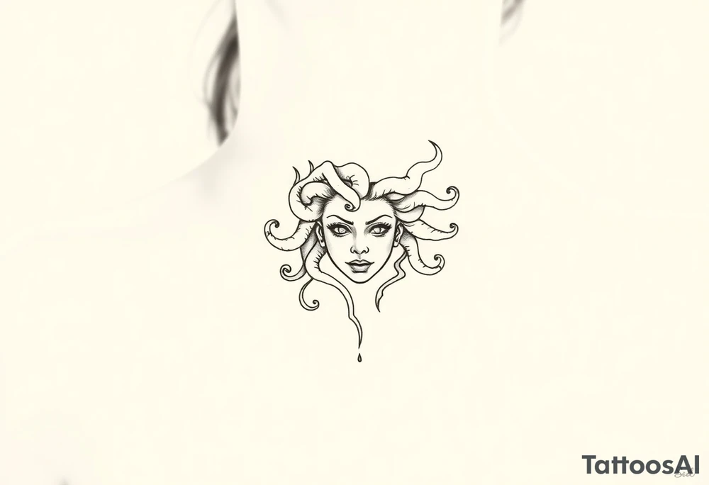 Small Medusa tattoo idea