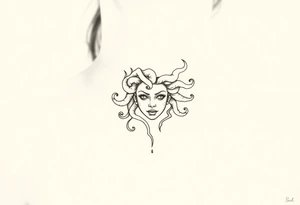 Small Medusa tattoo idea
