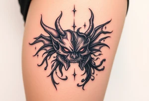 Something representing madness amd genius, good and evil, light and dark tattoo idea