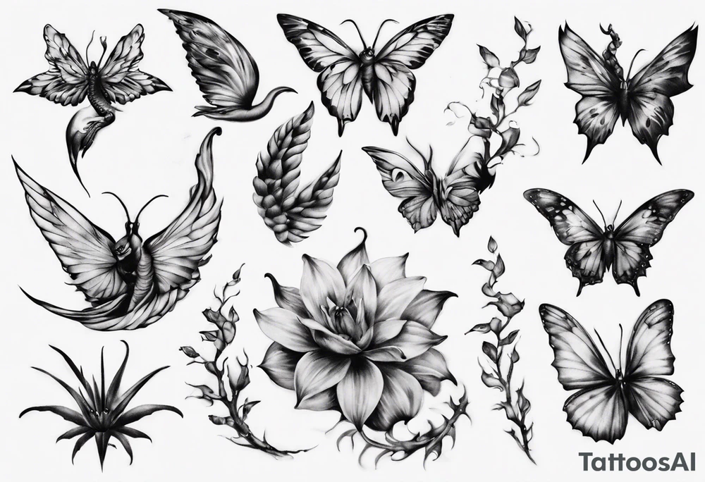 Wasser Nymphe tattoo idea