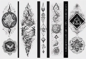 The four elements tattoo idea