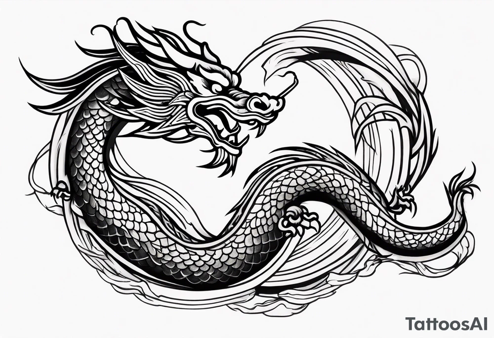 Traditional Chinese Dragon tattoo idea