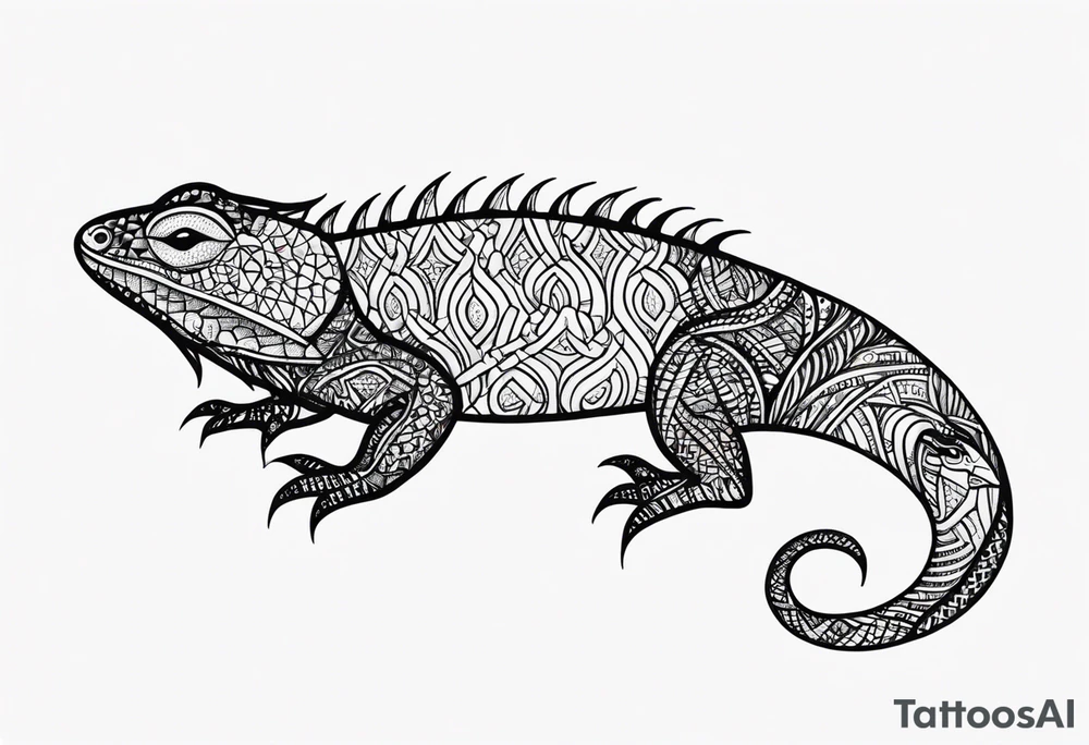 Lizard tattoo idea