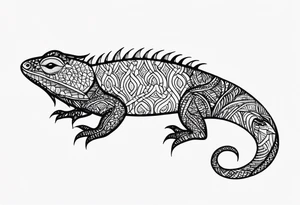 Lizard tattoo idea