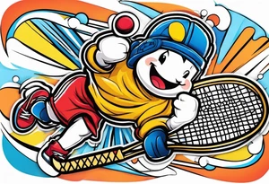 Hockey
Badminton tattoo idea