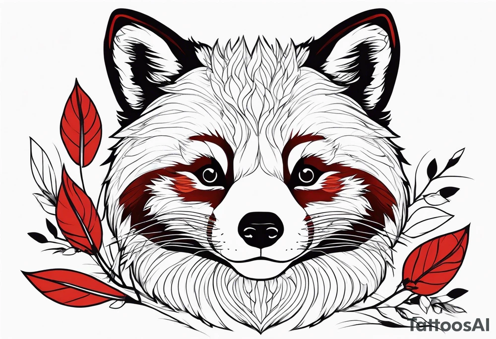 Red panda tattoo idea