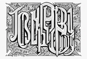 Joshua 1:9 tattoo idea