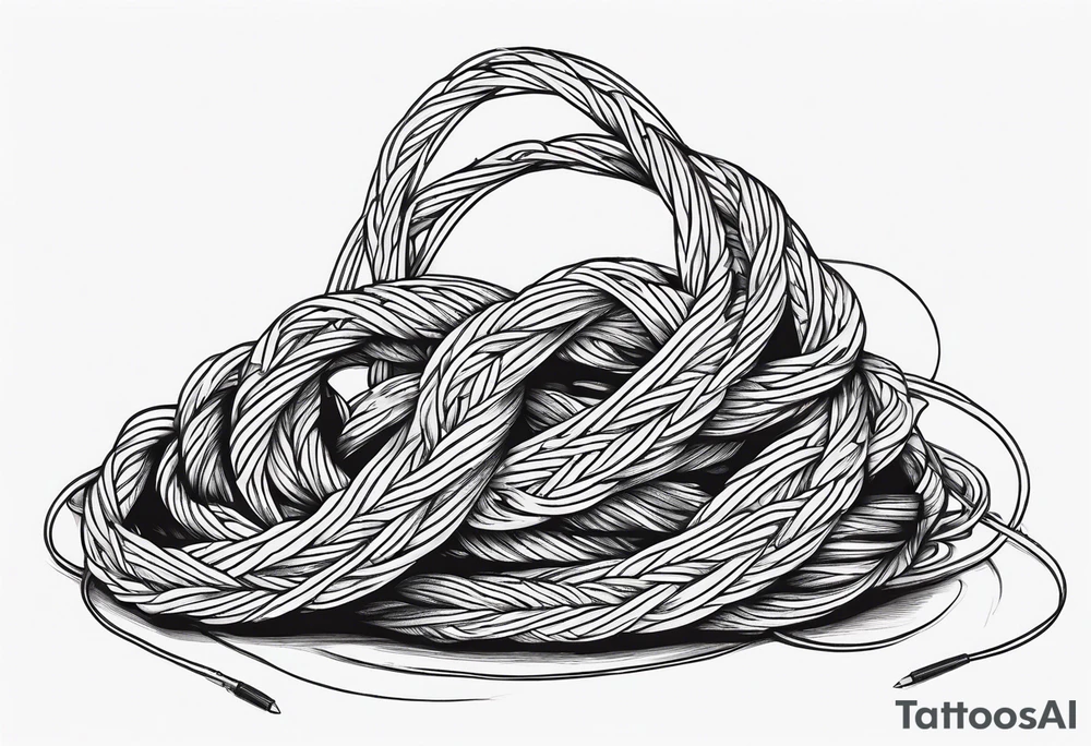 at the end of the rope tattoo idea