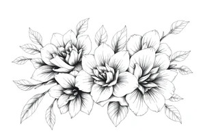 ornaments of flowers, very intricate and detailed tattoo idea