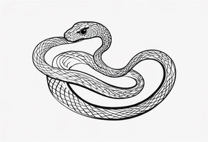 littel snake tattoo idea