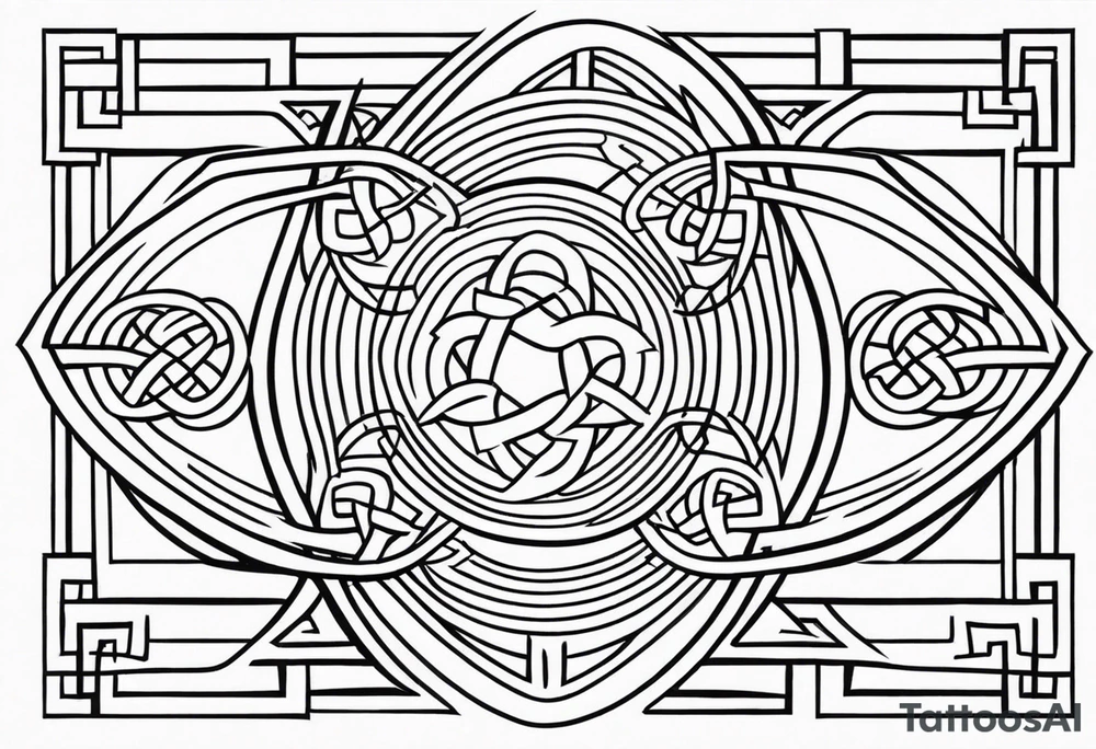 Celtic knot design. tattoo idea