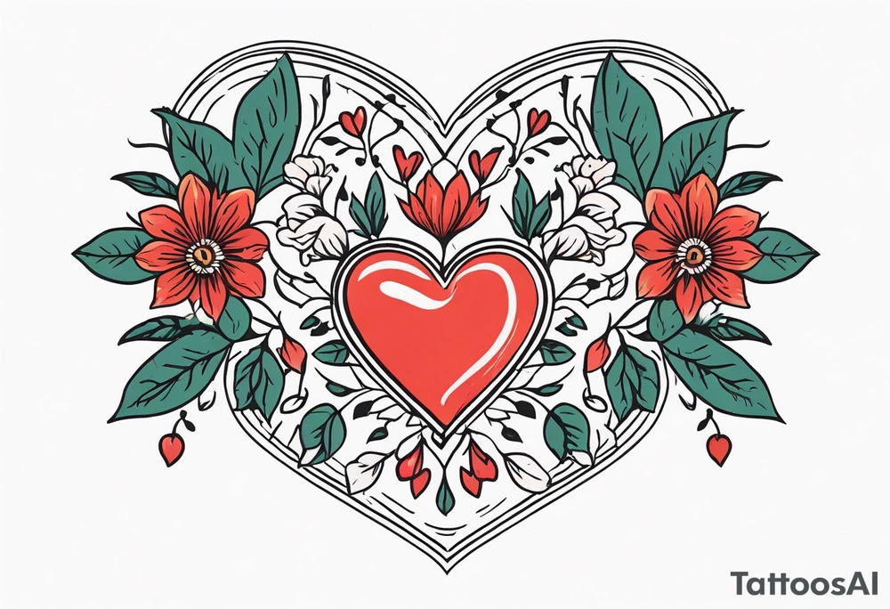 heart
old school vintage simple traditional design surrounded by vintage flowers


bold color simple tattoo idea