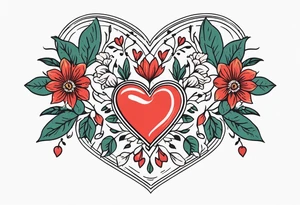 heart
old school vintage simple traditional design surrounded by vintage flowers


bold color simple tattoo idea